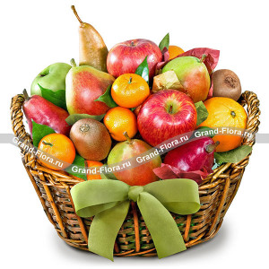 Заряд бодрости - корзина с фруктами